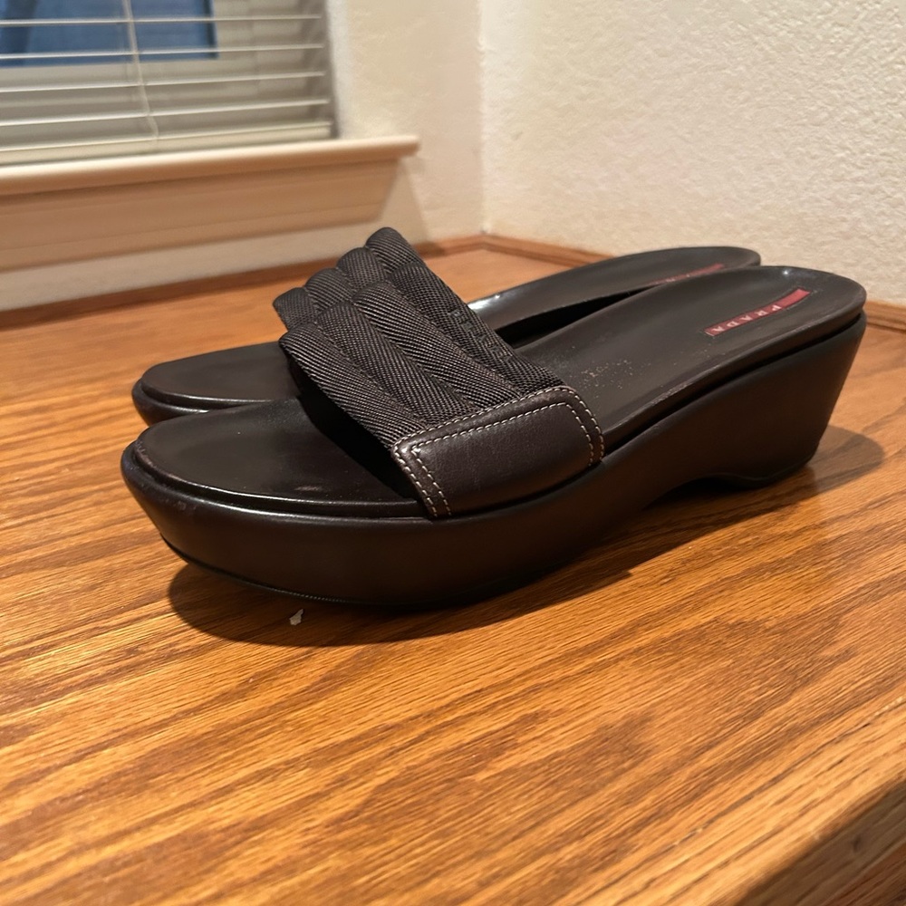 Vintage Prada Platform Slide Sandals - Picture 5 of 15